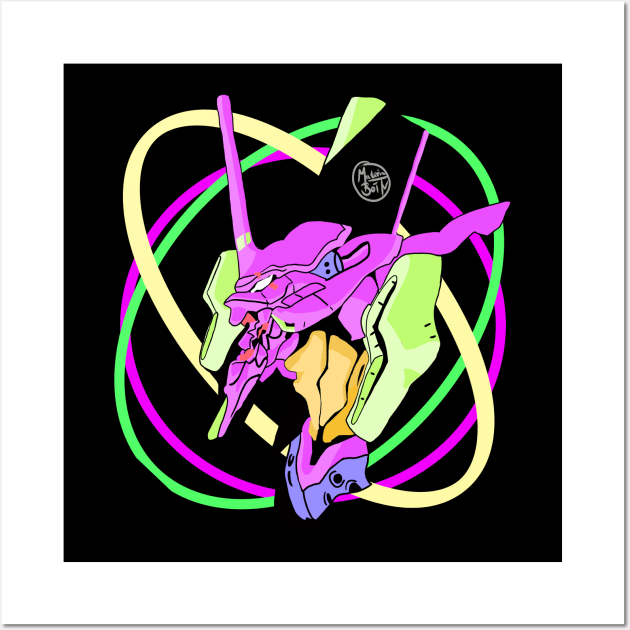 Eva Unit 01 Wall Art by Materiaboitv